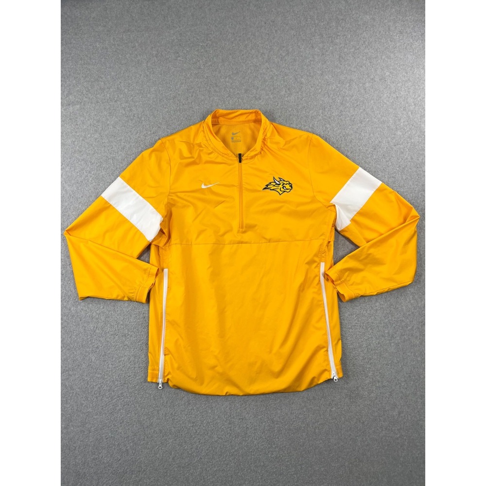 Webster University Gorlock Pullover Jacket Mens M Yellow 1/4 Zip Nike Dri Fit